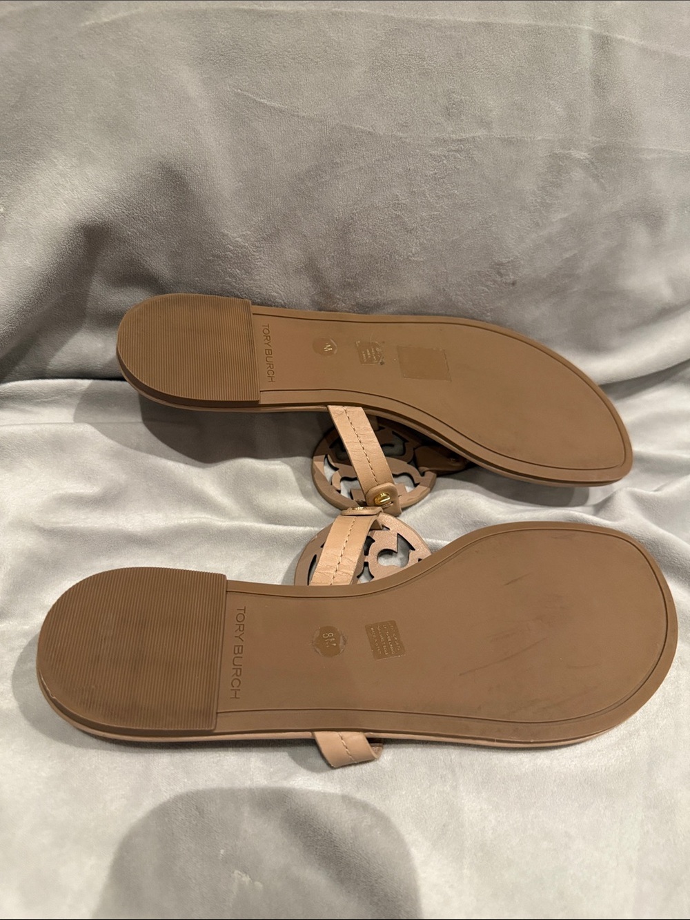 Tory Burch miller Leather Logo Thong Sandal - Picture 6 of 7